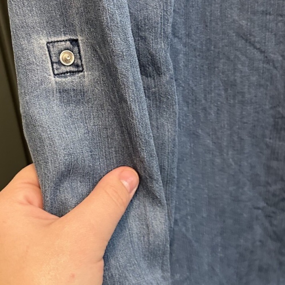 RAILS Marlow Denim Chambray Snap Button Up Shirt … - image 6